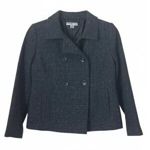 Pendleton Tweed Cropped Tweed Double Breasted Jacket Sz. 6P